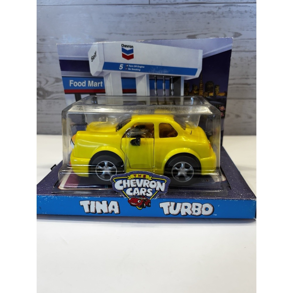 The Chevron Cars: Tina Turbo, 1998 Yellow Sports Car, New & Sealed